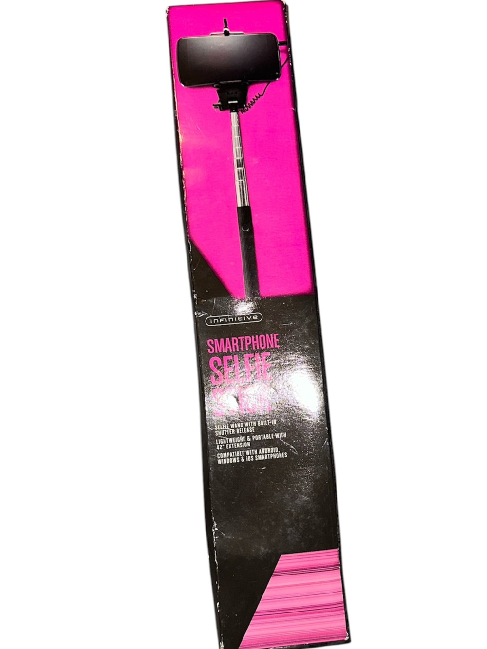INFINITY Smartphone Selfie Stick - Black & Silver